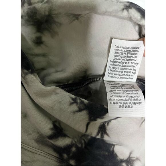 PINK Victoria's Secret Black & White Tie Dye High waisted Biker Shorts Size XS - Picture 6 of 7